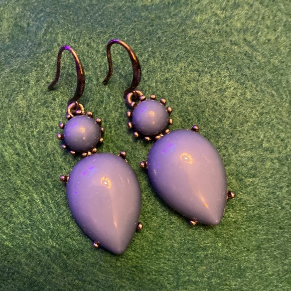 Blue dangle earrings - Picture 2 of 3